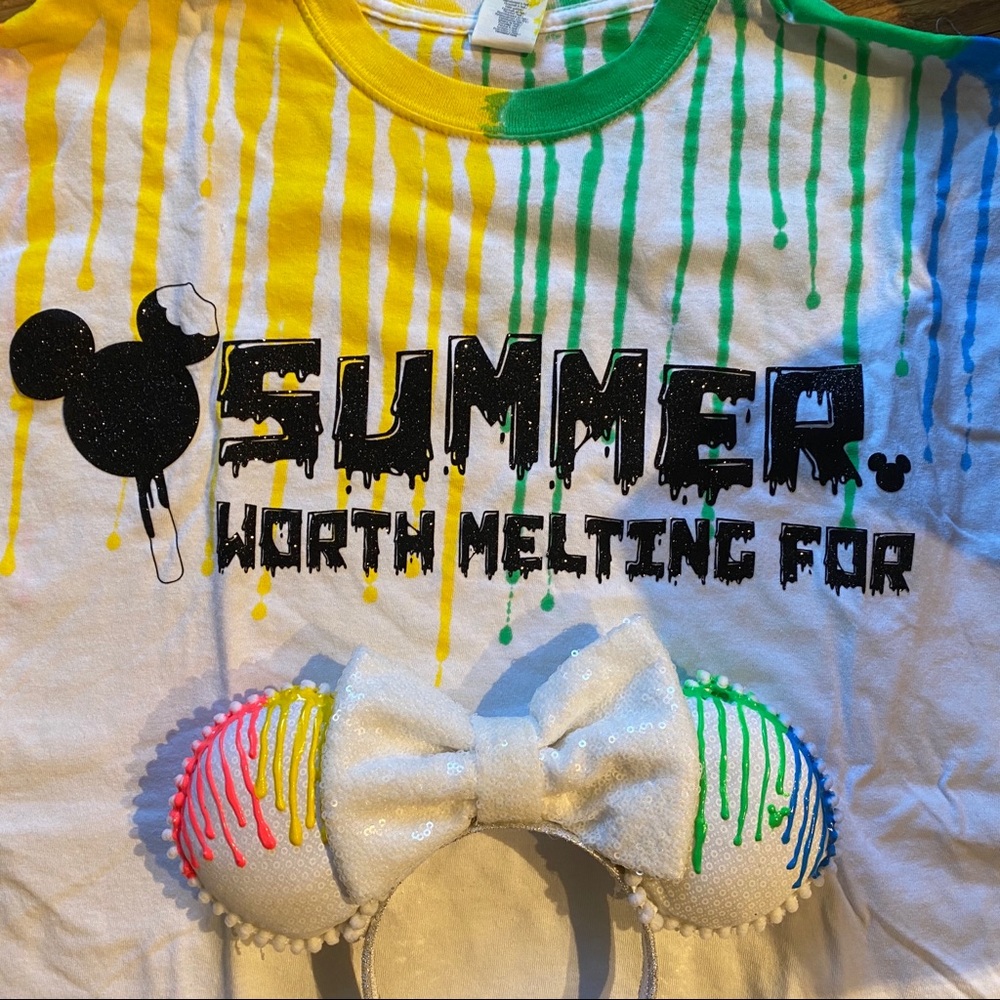 Summer Worth Melting for small shop tee and ears